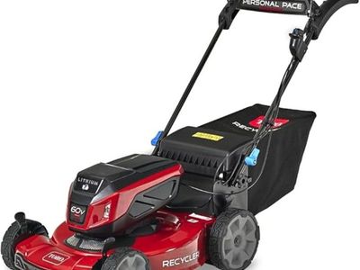Toro 60V MAX* 22 in. Recycler® w/Personal Pace® Lawn Mower - Battery/Charger Not Included, Black/Red