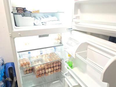 Maytag 19 cu ft White Top Freezer Refrigerator - Great Condition