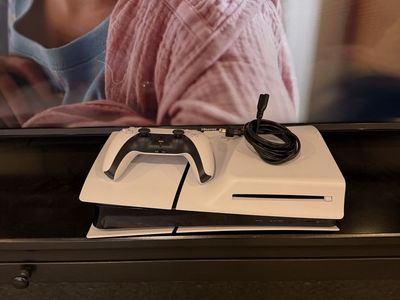 Sony PlayStation 5 PS5 Slim Disc Edition Console with DualSense Controller & Power Cable