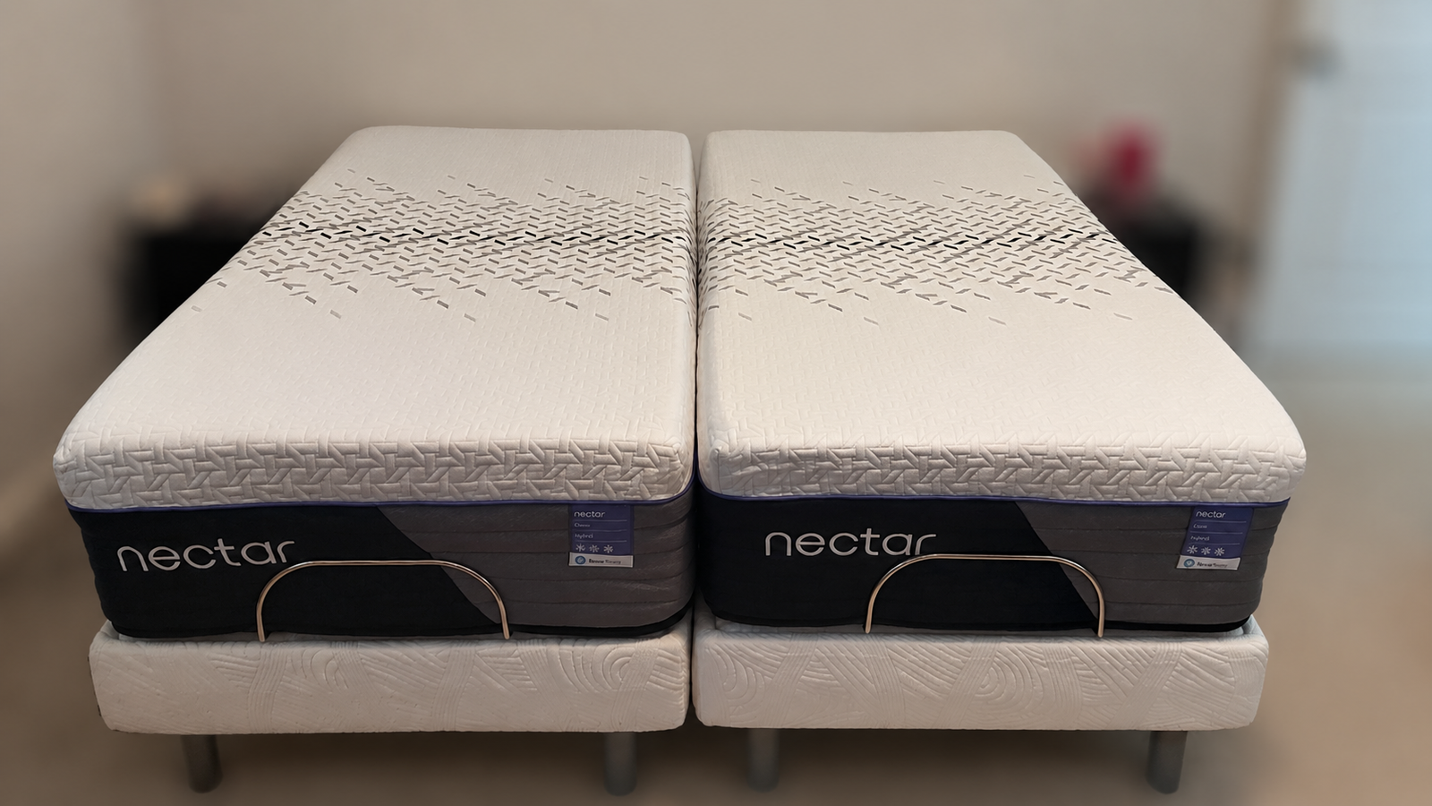 (2) Nectar Luxe Hybrid Twin XL - Split King - LIKE NEW