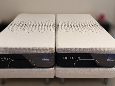 (2) Nectar Luxe Hybrid Twin XL - Split King - LIKE NEW