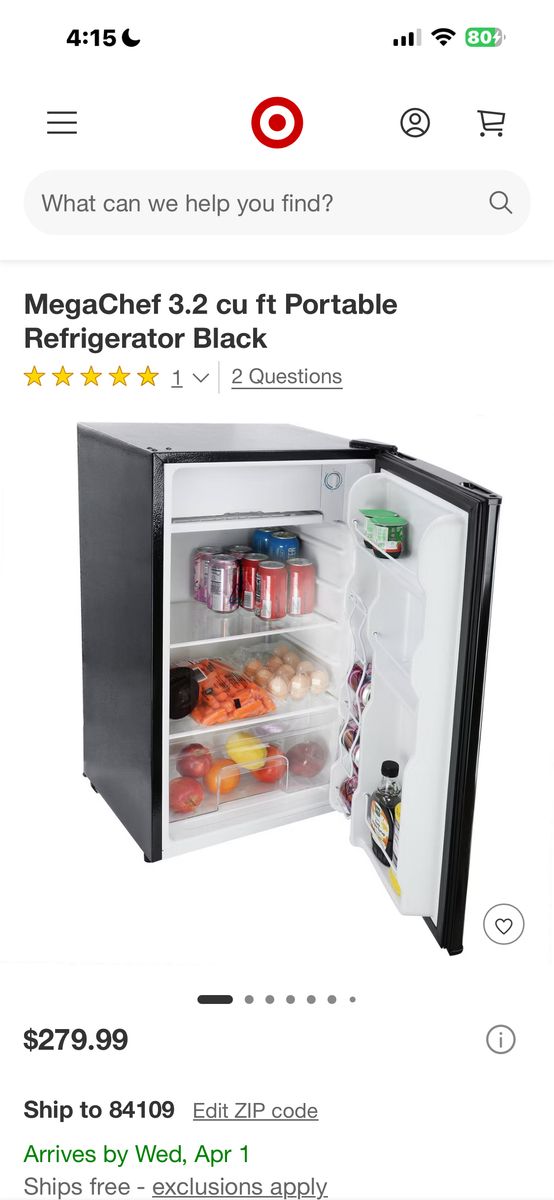 Magic Chef Mini refrigerator With Freezer