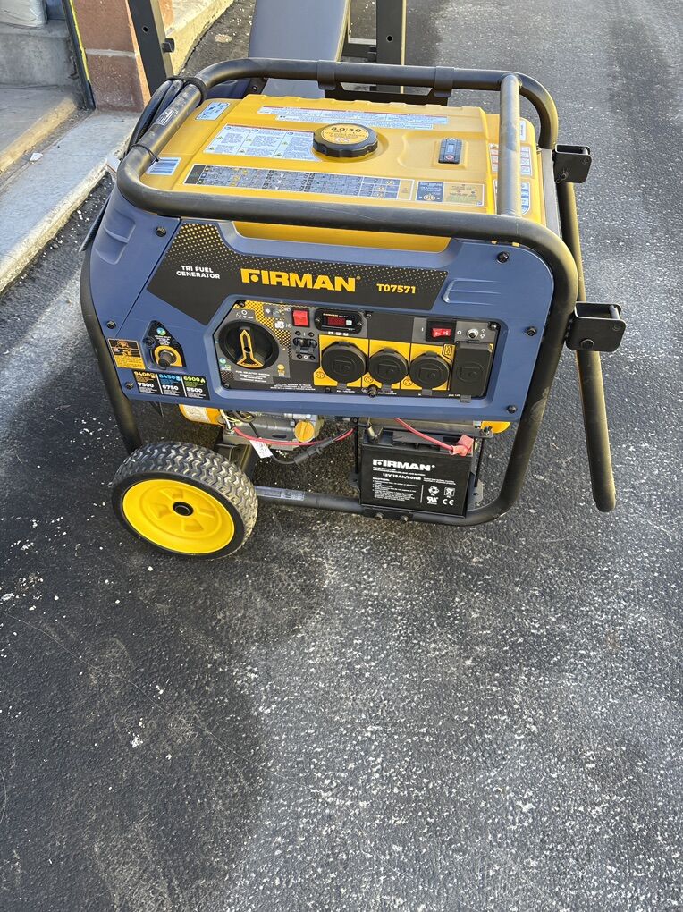 Firman Tri-Fuel Generator – Like New