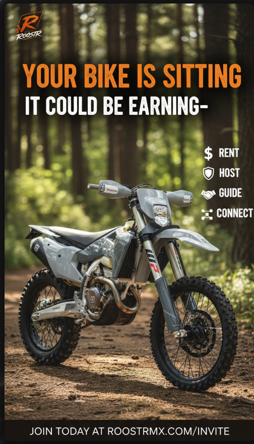 Dont sell your bike! Rent it on RoostR