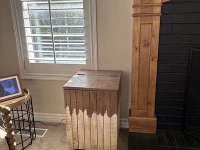 Side table toy chest