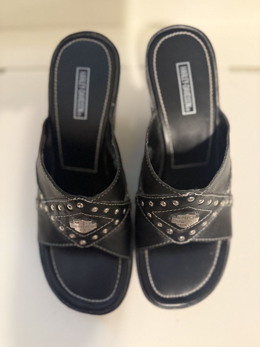 Women's Harley Davidson wedge slides - Great condition