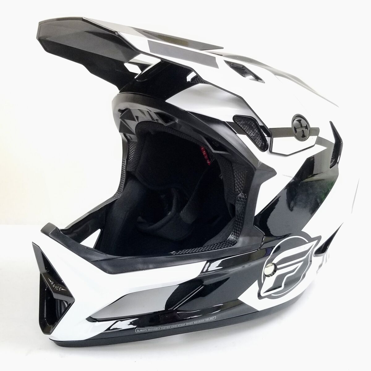 Fly Racing Rayce MTB/BMX Bicycle Helmet (Black/White/Grey, X-Large) (73-3609X-L-R2-S3)