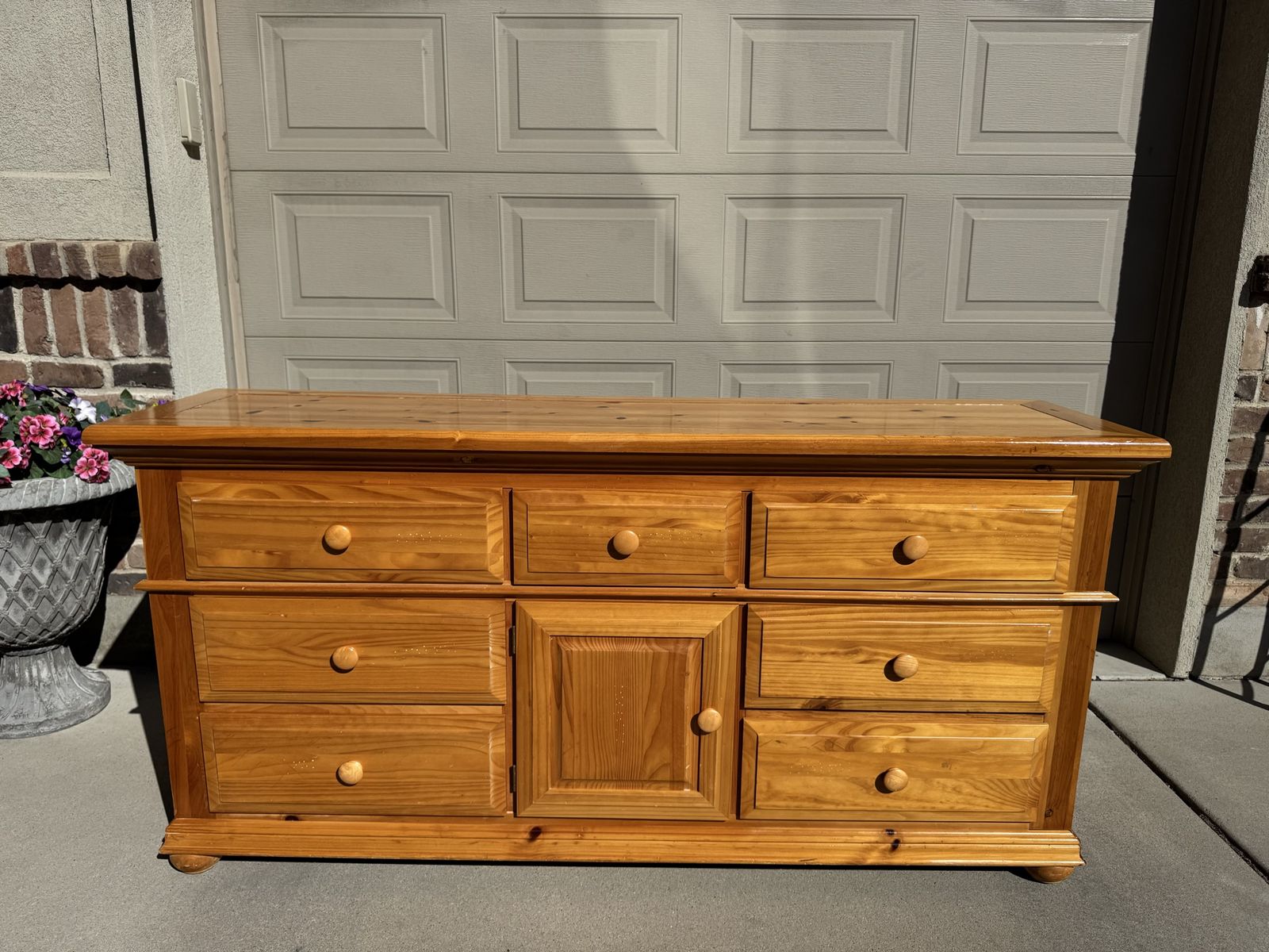 Solid Wood Long Bassett Dresser
