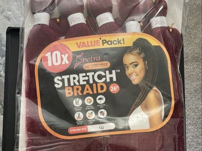 20x Packs New Spetra 10X Stretch Braid 26" - Color 132 (Burgundy)