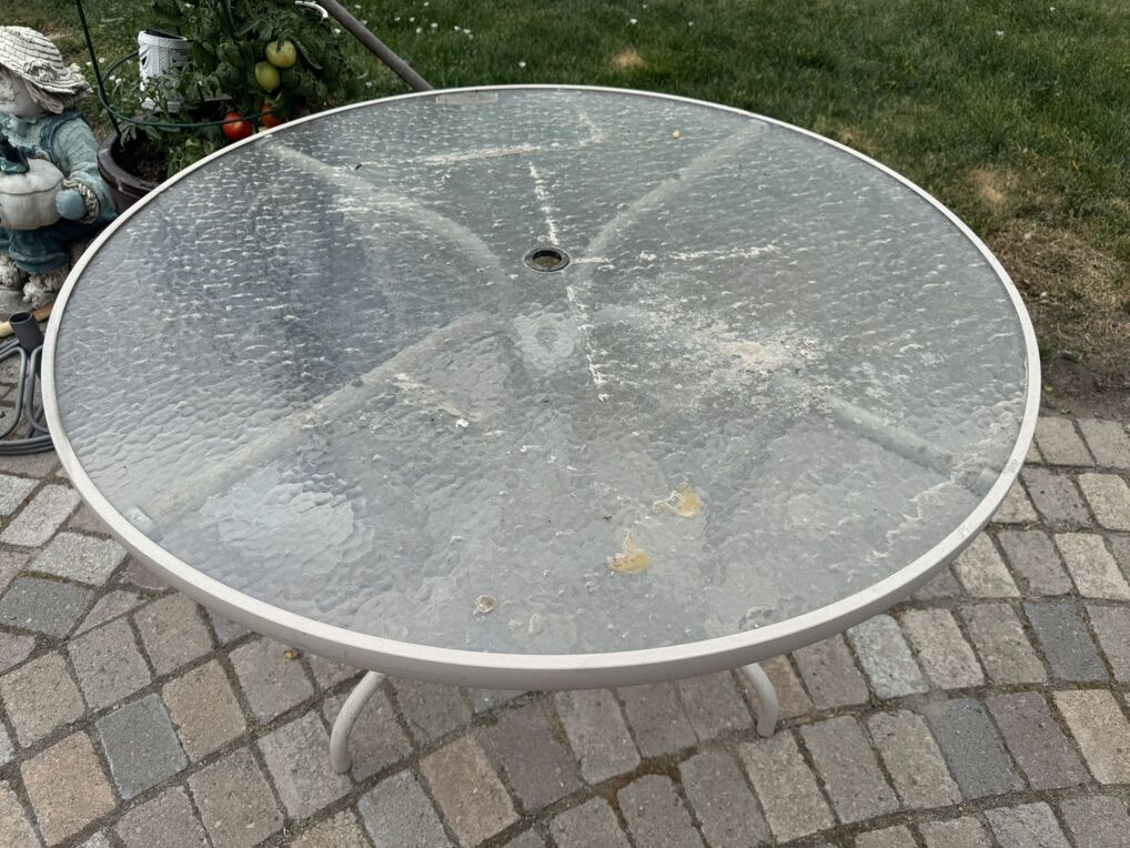 Glass Patio Table