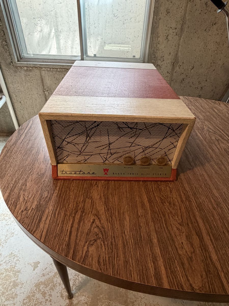Vintage 1959 Truetone Bassofonic Hi-Fi Stereo Record Player – Complete w/ Speakers $200 cash/venmo in Provo