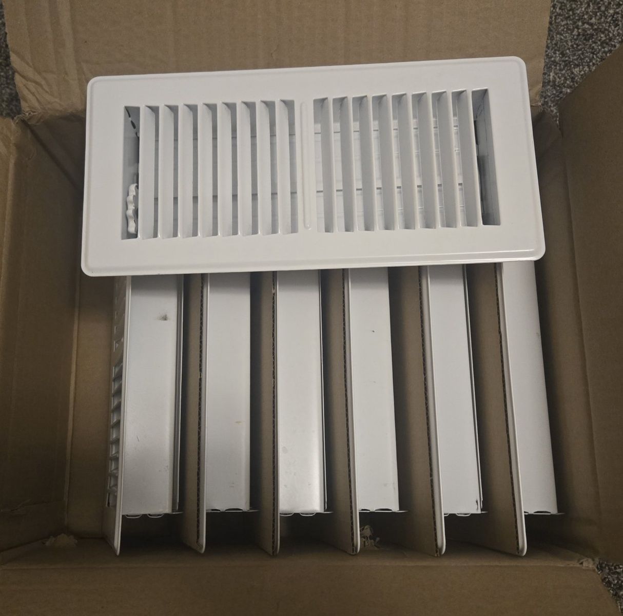 7 Floor Vent Covers 4x10, like new