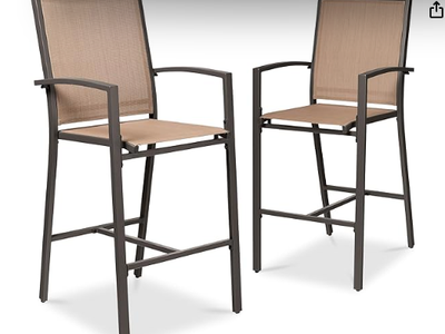 Outdoor Bar Stools Set of 2