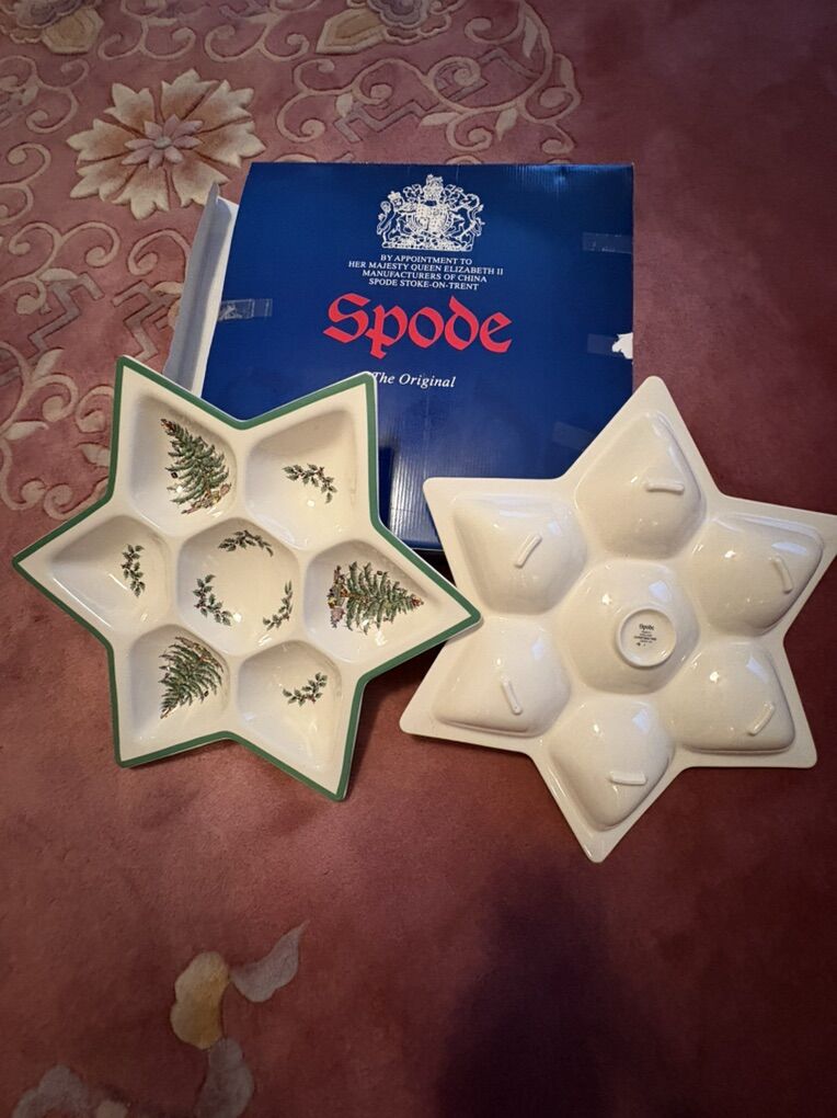 Christmas Spode Star Platter