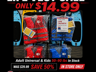 New Life Jackets sale $14.99