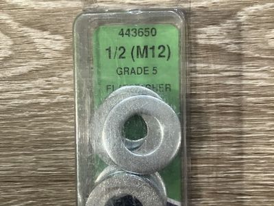 1/2" (M12) Grade 5 Flat Washer 10 pack