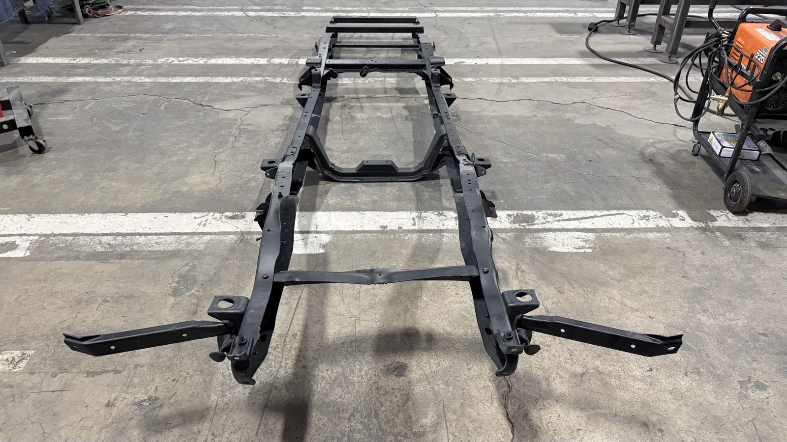 67-72 K10 Short Bed Chassis Media Blasted Coated