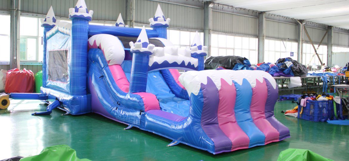 Slide bounce house combo