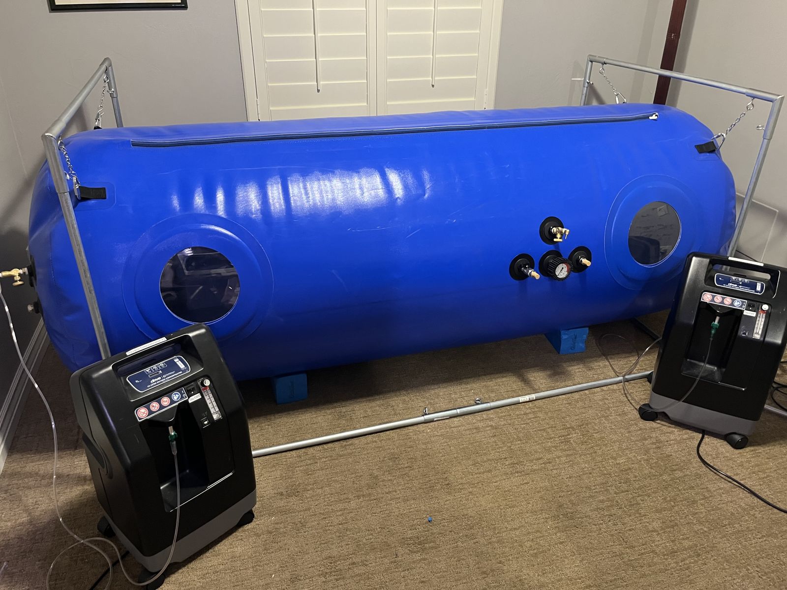 Newtowne Hyperbarics Class 4 Hyperbaric Oxygen Chamber - Complete 2-Person Setup - 4 PSI / 1.3 ATA - HBOT