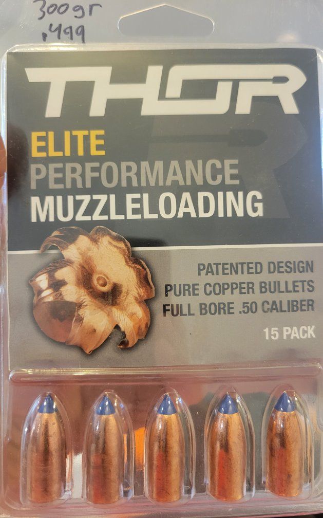Thor .50 muzzleloader bullets