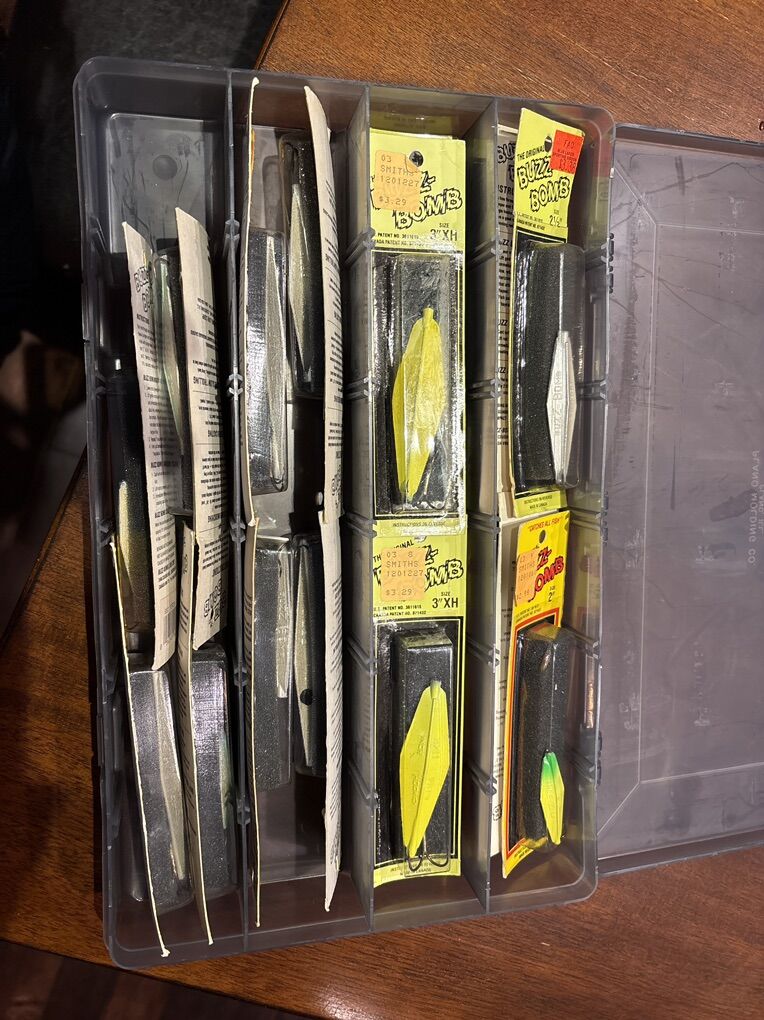 Vintage 1970's Buzz Bomb fishing lures