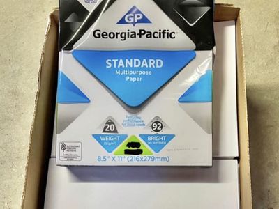 Copy Paper, 8.5 x 11”, 92 Bright, 8 Reams (4,000sheets)