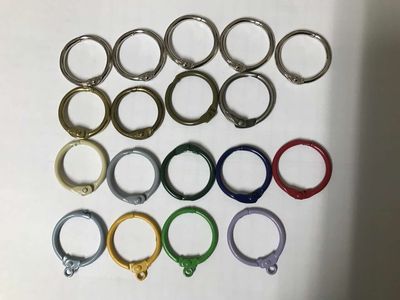 Loose Leaf Rings, Book Binder Metal Split Hinge O Ring Metal Loop, Use for Album or Key Chain, New see Description