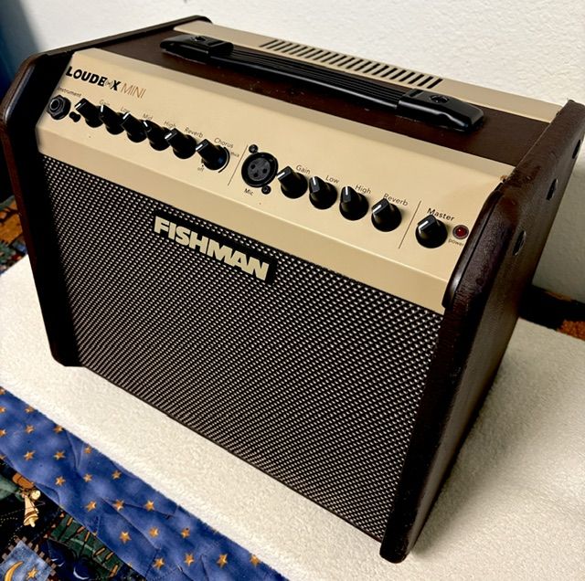 FISHMAN Loudbox Mini Acoustic Guitar Amplifier - Portable 60W Amp with Reverb & Chorus