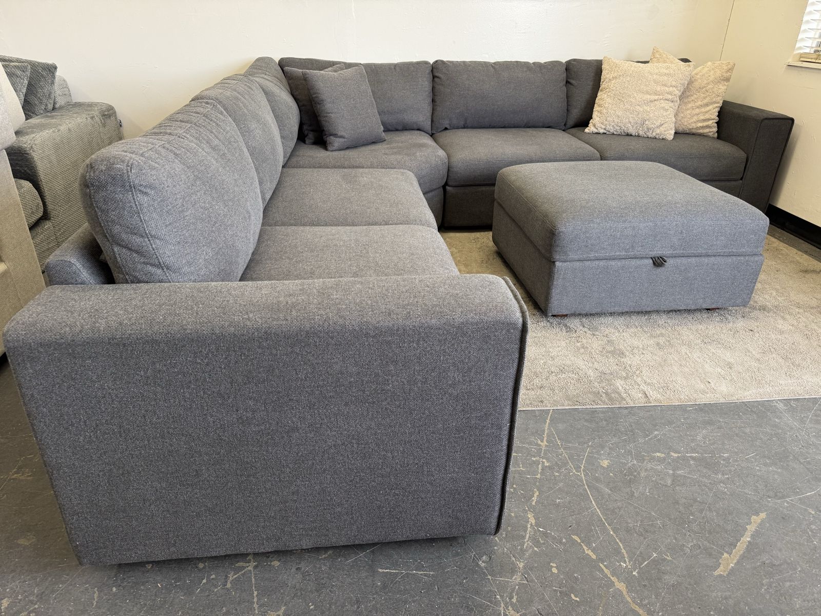 COSTCO SECTIONAL SOFA COUCH W/ STORAGE SEATS