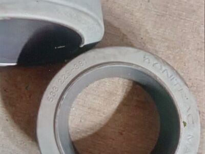 Pair of Forklift Tires Press On Smooth New 21x9x15