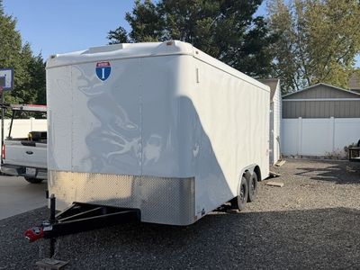 2023 Interstate Victory 8.5x16 ft enclosed trailer.