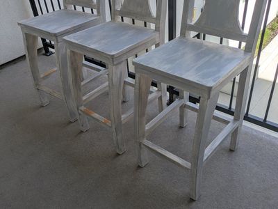 Wooden Chairs (Set of 3)
