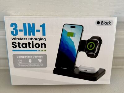 Getpals 3-In-1 Wireless Device Charging Station