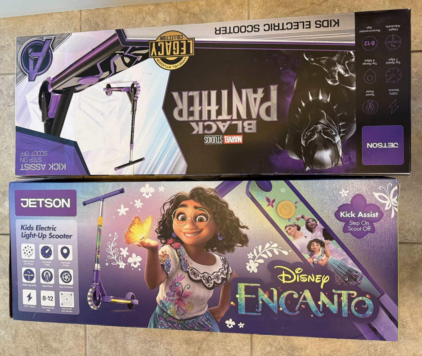 Brand new Jetson electric scooters (boy & girl).