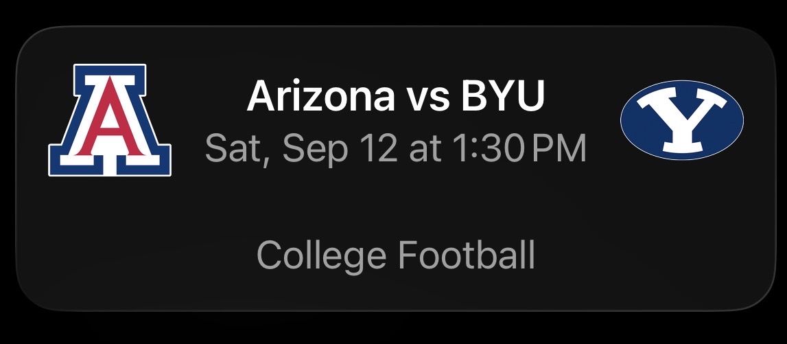 Arizona at BYU Football Tickets row 6
