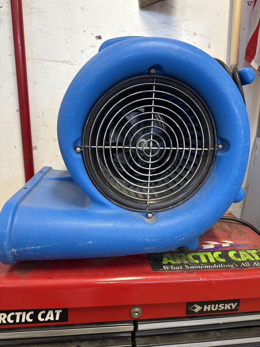 Mounto Industrial Air Mover Blower Fan - Blue, High-Velocity Floor Dryer