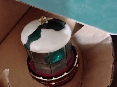 Mr. Christmas Holiday Lighthouse Collectibles Animated Rotating Beacon