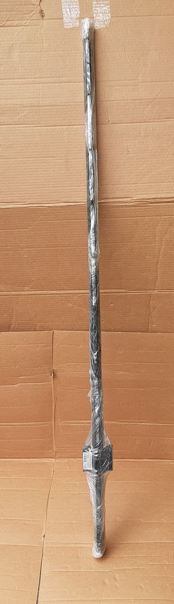 New 5-ft Tall Powder-Coated Steel Universal Fence  U-Post with Tabs and Anchor Plate