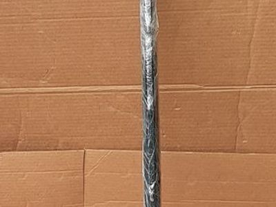 New 5-ft Tall Powder-Coated Steel Universal Fence U-Post with Tabs and Anchor Plate