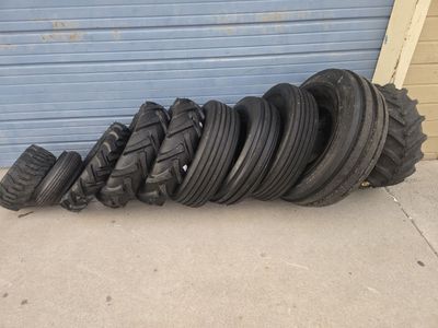 Assorted Tractor, Mower, and Utility Tires and Wheels (new)