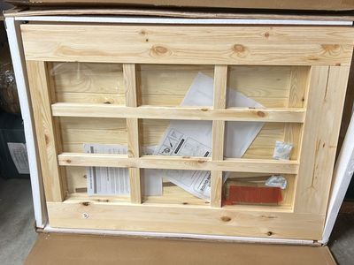 Unfinished Wooden Sliding Barn Door Panel Kit - New in Box