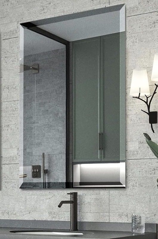 24”x 36” Rectangular Wall Mirror with 1-inch Beveled Edge - HD Copper & Lead-Free Glass