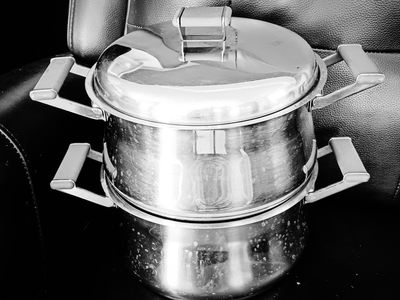 Vintage MepraStainless Steel Steamer Pot with Lid - 2-Tier Cookware.