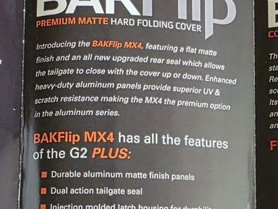 BAK BAKFlip MX4 Hard Folding Truck Bed Tonneau Cover for 2015-2020 Ford F-150.