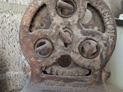 Antique "The New Era Rope Machine" Cast Iron Rope Maker Vintage Farm Tool Decor