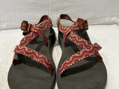 Chaco women’s size 11, or men’s 9.5 red/orange colorful hiking sandals