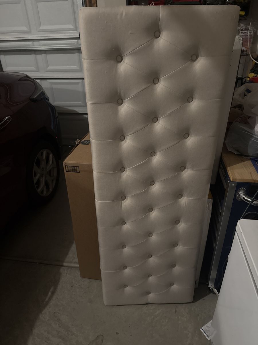 Fabric headboard for queen bed