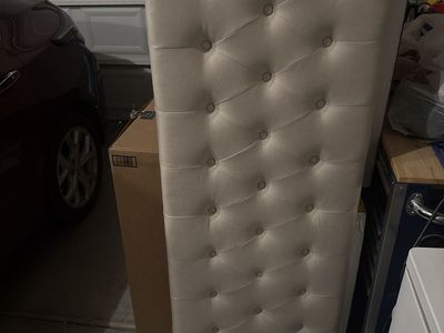 Fabric headboard for queen bed