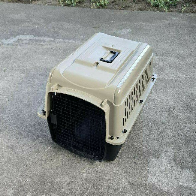 28" Medium Top Paw Plastic Dog Kennel Pet Cage Crate Plane Travel