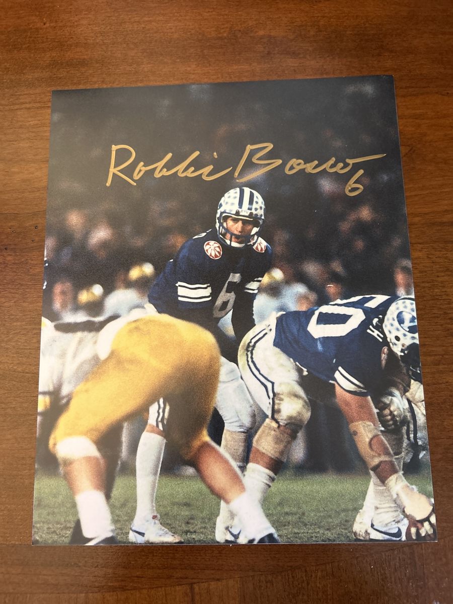 1984 Robbie Bosco Autograph BYU Hand Signed 8x10